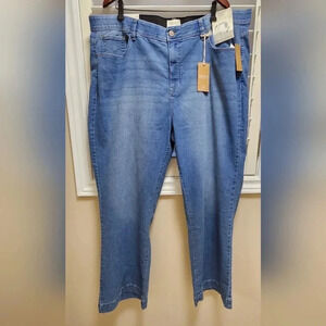 Angels Everflex Sculpt High Rise Flare  Jeans Denim Size 24 W waist 22